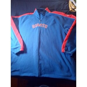 New York Giants Fleece Jacket Pullover Mens 4XLT VTG Embroidered‎ Full Zip